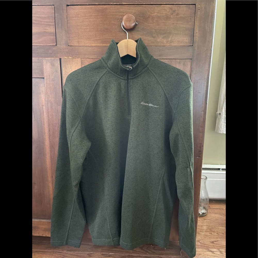 Eddie Bauer Polar Fleece quarter zip L